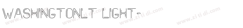 WashingtonLT Light字体转换